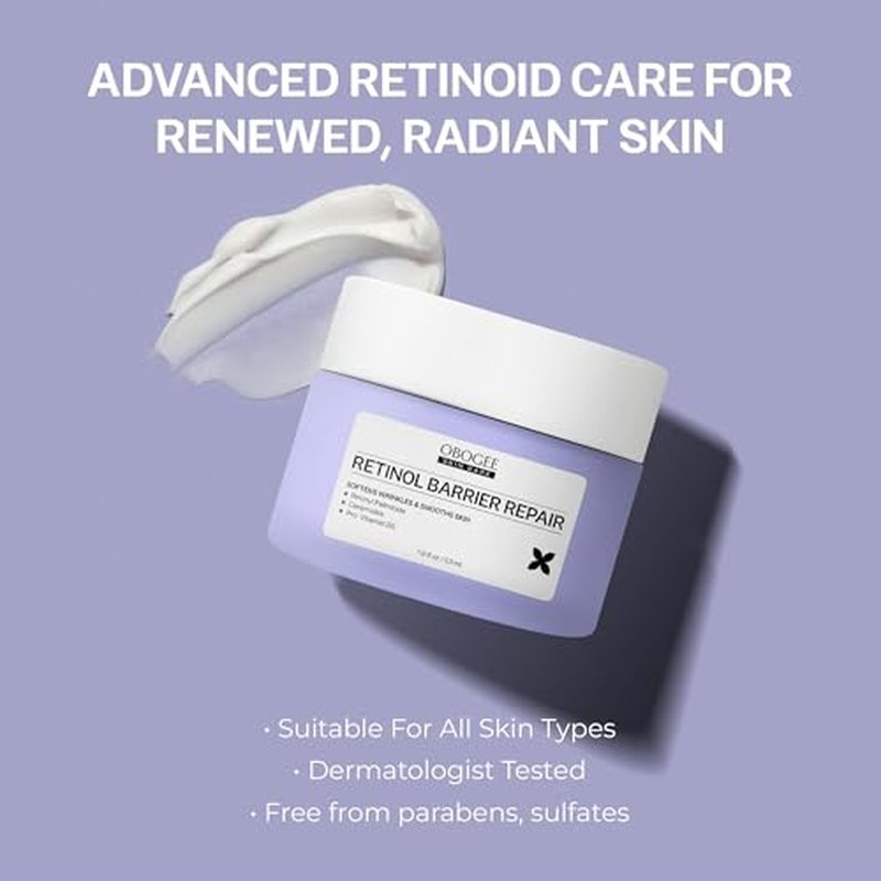 Vitamin A (Retinoids) Lightweight Face Cream for Anti-Aging, Reduce Wrinkles, Prevents Acne Breakouts, and Hyperpigmentation 1.8 OZ