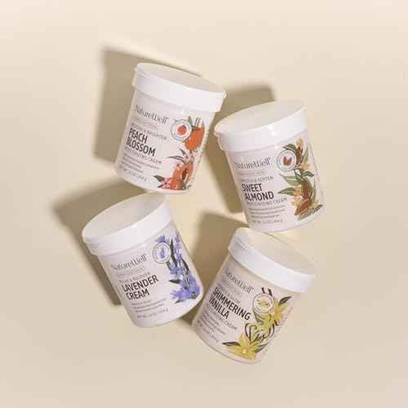 NATURE WELL Lavender Smooth & Soften Moisturizing Cream For Face, Body, & Hands, Calming & Soothing, Infused With Natural Oils & Extracts, Restores Skin Moisture Barrier, 16 Oz