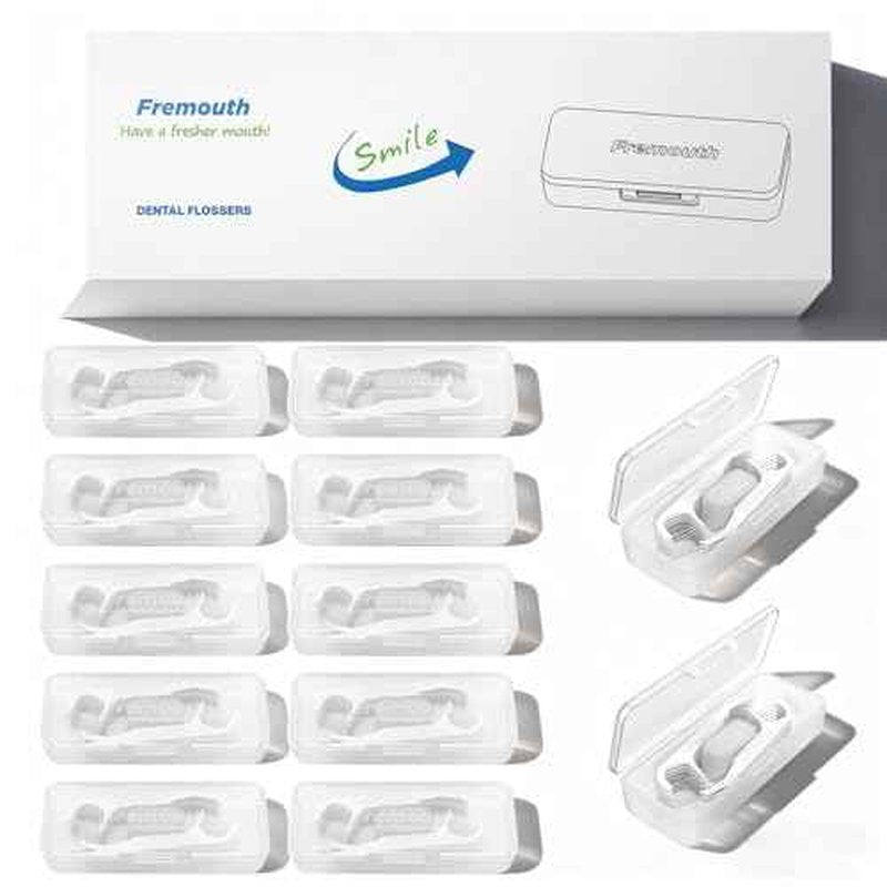 140 Count Braces Flossers with 10 Travel Cases, Orthodontic Flossers for Braces - Ortho Dental Floss Picks, 14 Count (Pack of 10)