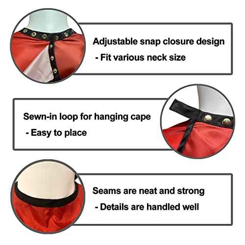 Barber Capes for Men Hair Cutting Salon Cape with Snaps Hairdresser Gown Stylist Cape- 63¡±¡¿ 56¡±