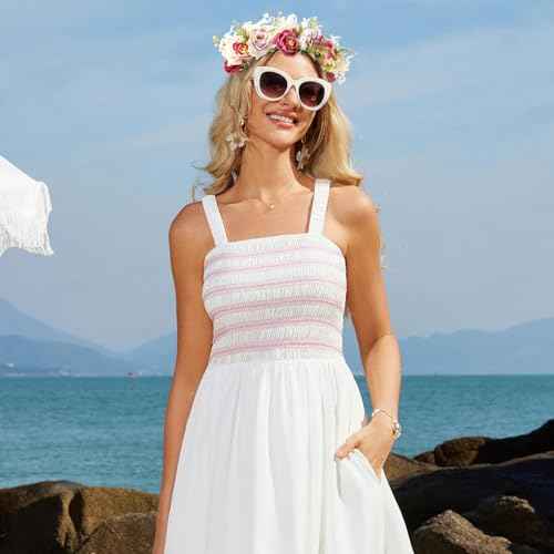 Rose Flower Crown Women Boho Flower Headband Hair Wreath Floral Headpiece with Ribbon Flower Leaves Crown for Wedding Festival Party Photos