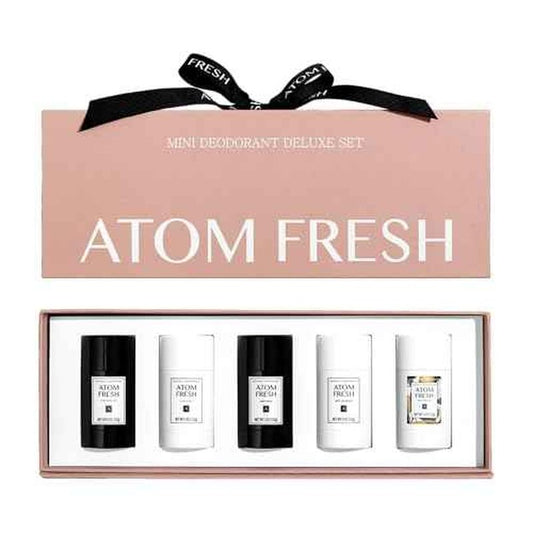 Atom Fresh Mini Deodorant Travel Size for Women - 5 Pack, Aluminum & Baking Soda Free, 72 Hour Odor Protection with Amino Acids