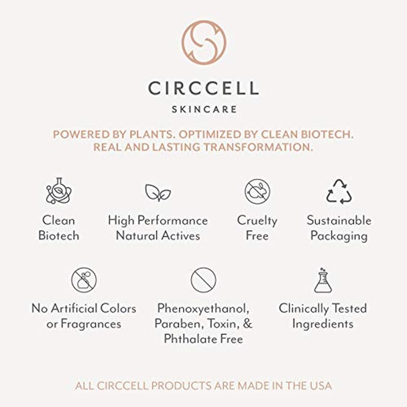 CIRCCELL Geothermal Clay Cleanser ? Hydrating Facial Cleanser - Arctic Clay and Essential Oils Deep Clean & Detox Skin ? Hydrating Clay Face Wash or Mask for All Skin Types