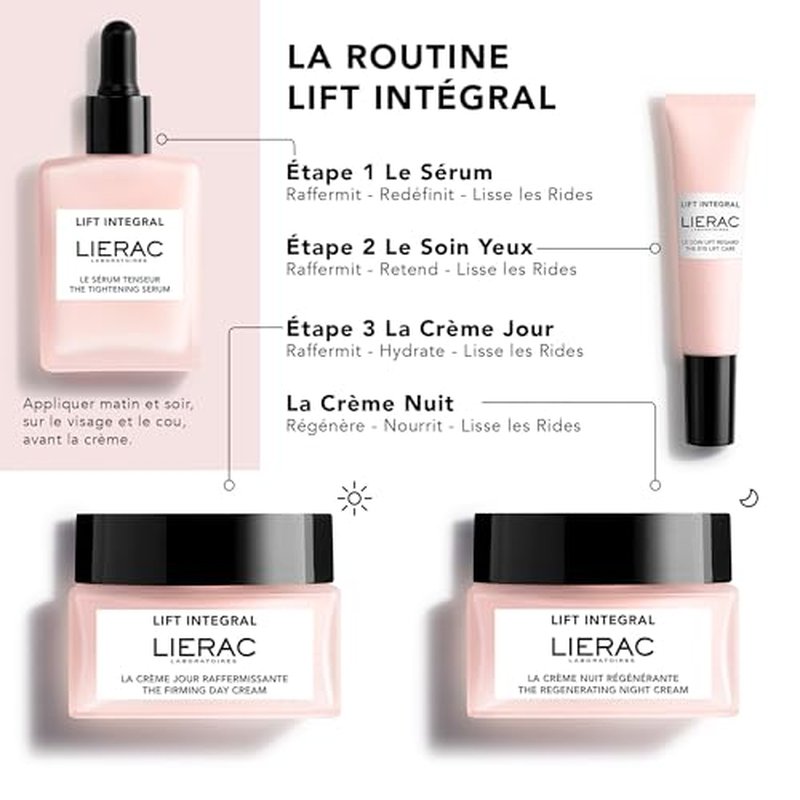 Lierac Lift Integral Tightening Hyaluronic Acid Serum for Face - Firming Face Serum with Collagen, Elastin & Hyaluronic Acid for Woman, Smoother Skin and Visible - 30ml
