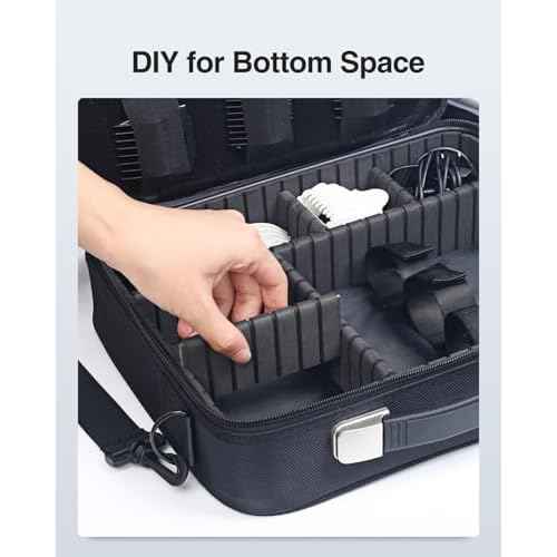 Luxtude Large Barber Case, Barber Bags for Clippers and Supplies, Travel Hair Clipper and Trimmer Case, Barbers Accessories for Wahl 5Star/Hatteker/Oneisal/Andis Grooming Kits, Christmas Gifts