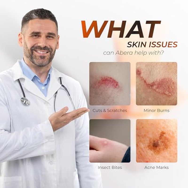 ABERA Scar Cream (Upgrade) - Skin Regeneration & Repair Cream - Heals Wounds, Promotes New Skin Formation, Soothes Scratches, Eczema, and Damaged Areas (1.41 Oz Per Item)