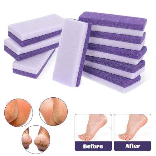 6 Pcs Foot Pumice Stone Scrubber Professional Pedicure Ped File Scrubber Exfoliating Rock Pumice Stone for Smooth Feet and Heels Callus Removal and Dead Skins