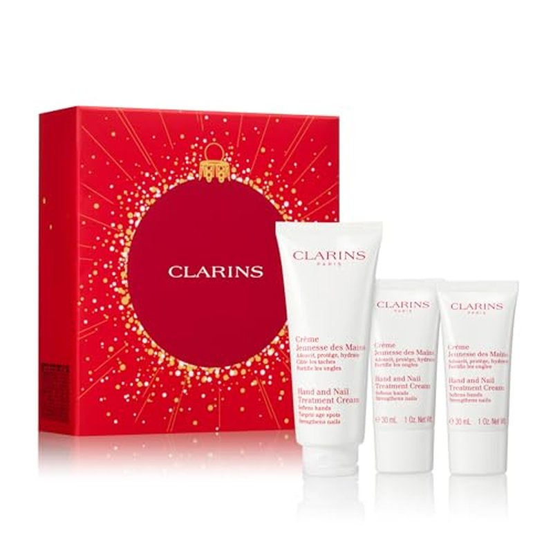 Clarins Hand and Nail Treatment Cream | Award-Winning | Softens, Nourishes and Shields Skin | Strengthens Nails and Conditions Cuticles | Natural Plant Extracts, Including Shea Butter