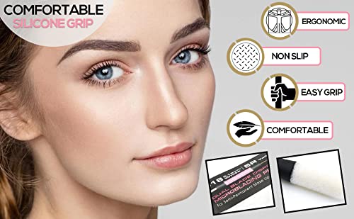 Mellie Microblading Disposable Pen - 2-in-1 Sterilized Blade & Pigment Sponge | Comfortable Grip, 10-Pack