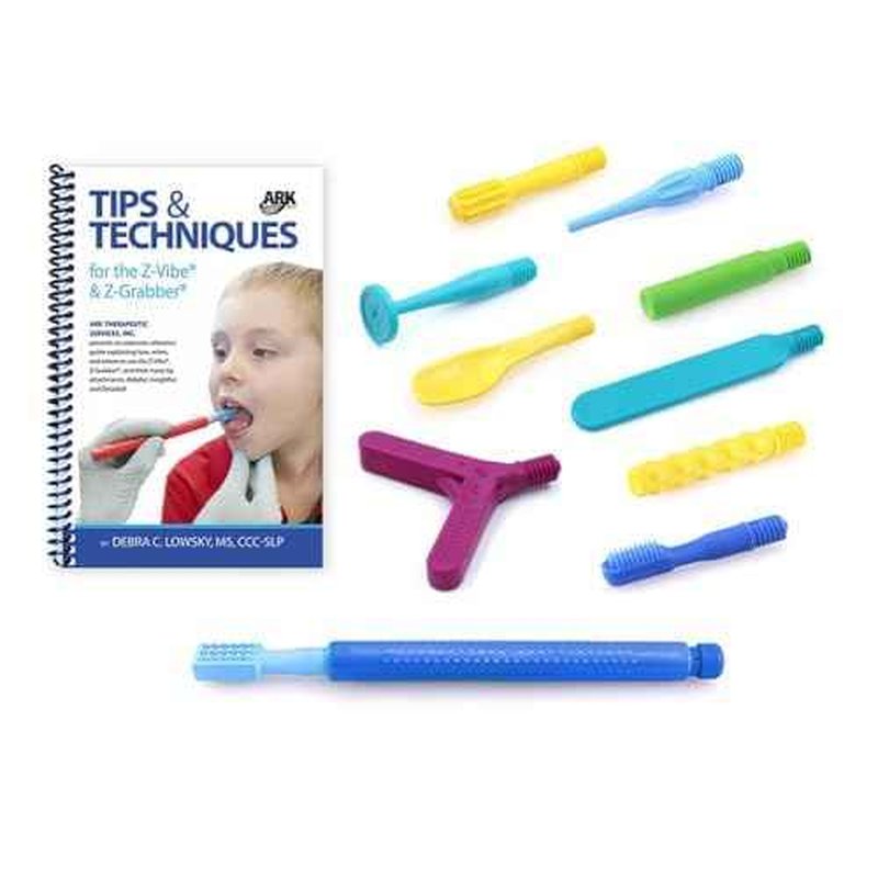 ARK's Z-Vibe Sensory Oral Motor Kit - ultimate kit with most popular tips & exercise book