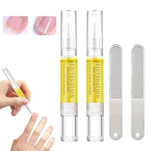 Fiorland Nail Growth Oil, Rejuvenation Nail Growth Oil, Instant Nail Repair, Rejuvenation Serum for Nail Strengthener and Growth (2PCS)