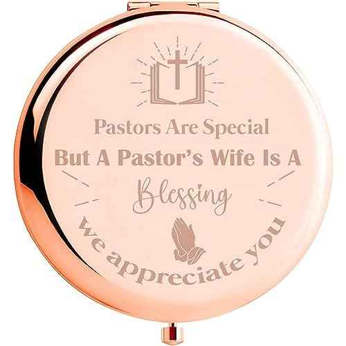 Pastor Wife Appreciation Gifts, Pastor's Wife Gifts, Religious Gift for Minister's Wife, Thank You Gift for Pastor Wife, Thanksgiving for Pastors Wife Makeup Compact Mirror