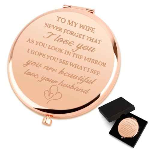 Christmas Wife Gift Ideas, Stocking Stuffers for Wife, Gifts for Wife, Valentines Day Gifts for Wife, Compact Mirror, Wife Birthday Gift Ideas, Anniversary for Wife Gifts, for Wife