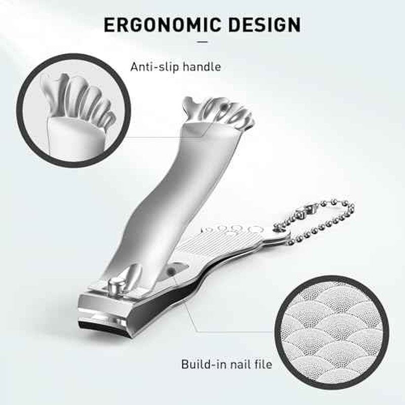 Nail Clippers Set,Gag Gifts Funny,Stocking Stuffers for Adults Men Him,White Elephant Gifts for Adults, Cool Stuff Gadgets for Men Dad Boyfriend Father Husband Friends,Mens Gifts Ideas (Silver)