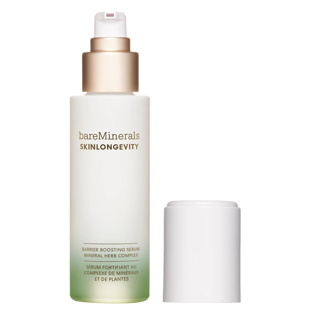bareMinerals SKINLONGEVITY Barrier Boosting Serum, Hydrating Face Serum with Niacinamide, Strengthens Skin Barrier, Improves Texture, Suitable for All Skin Types, 30ml