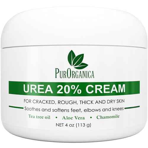 Urea 20% Healing Cream 4 oz - Best Callus Remover - Moisturizes and Rehydrates Hands, Feet and Knees to a Healthy Appearance - Soothes and Softens Thick, Cracked, Rough Dead and Dry Skin