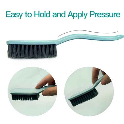 Nail Brush Foot Brush Curved Handle Grip Hand Fingernail Scrub Brush Home Laundry Cleaning Shoes Clothes Toes Nails Feet Scrubber,4 PCS