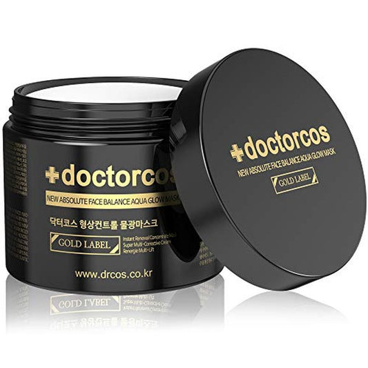 Gold Label Water Glow Mask Cream (4th Generation) | New Absolute Face Balance Aqua Glow Mask | Moisturizing Sleeping Pack | Face Lifting & Wrinkle Improvement | Korean Skincare | 3.71 oz