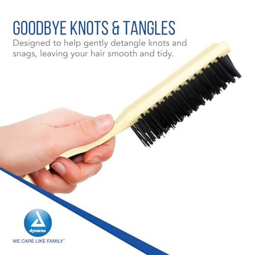 Dynarex 4881 Adult Hair Brush, Ivory, Box of 24
