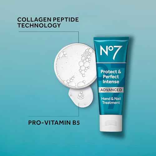 No7 Protect & Perfect Intense Advanced Nourishing Hand and Nail Cream - Anti Aging Hand Cream with Vitamin B5 - Contains Matrixyl 3000+ Collagen Peptide Anti Wrinkle Technology (75 ml)