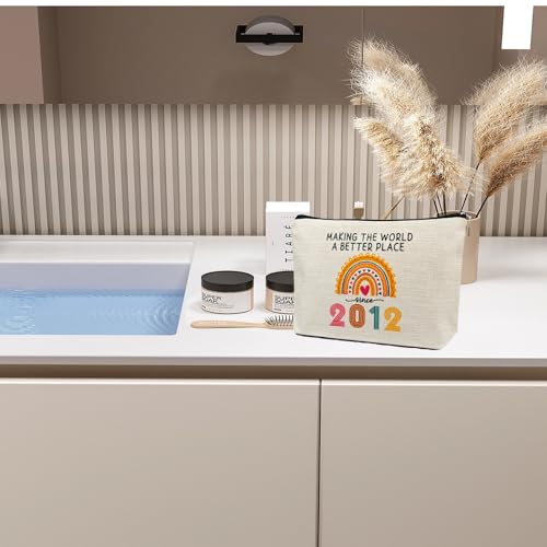 ancpeany Cool 13 Year Old Girl Gifts Ideas, Happy 13th Birthday Decorations for Girls Makeup Bag, 2012 Birthday Best Presents for Sister, Daughter Trendy Stuff 2025, Christmas, Cosmetic Travel Pouch