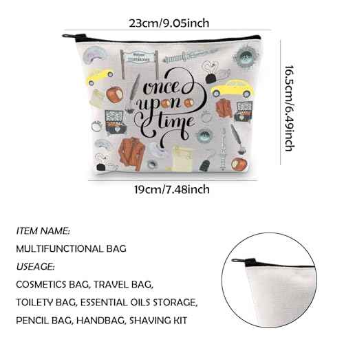 WCGXKO TV Inspired Gift TV Inspired Zipper Toiletry Bag For Welcome To Storybrooke Fans (a time)