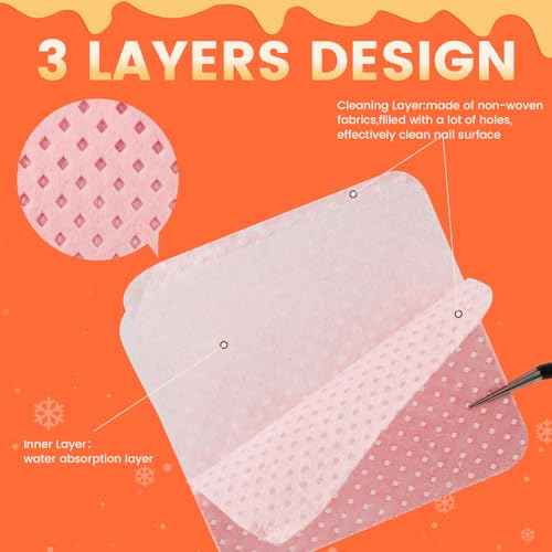 400PCS Lint Free Nail Wipes with Dispenser - Gel Nail Polish Remover Wipes with Acetone Dispenser,Lash Extensions Glue Cleaning Wipe with 1PCS Empty Pump Dispenser Bottle Nail Supplies