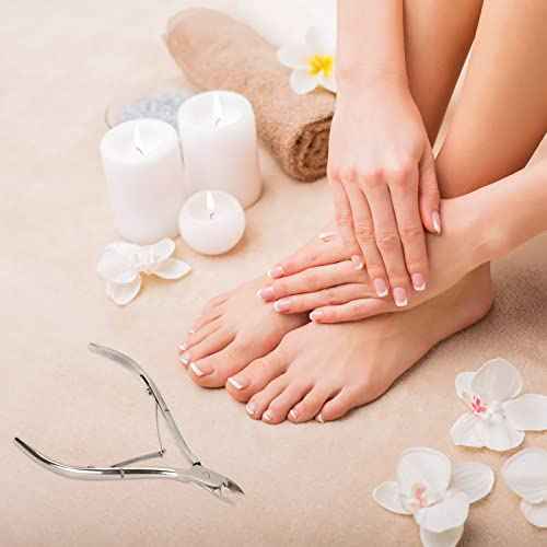 Cuticle Trimmer Cuticle Nippers,Professional Stainless Steel Cuticle Cutter Cuticle Clippers Cuticle Remover,Pedicure Manicure Tools for Fingernails and Toenails(Silver)
