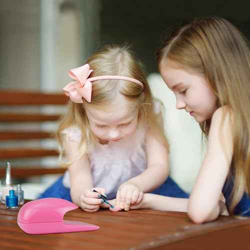 Cute Nail Dryer for Kids, Christmas Gifts for Girls, Quick Dry Pink Nail Fan Dryer, Mini and Portabe Nail Dryer for Regular Polish, Perfect Addition to Kids Nail Polish Set for Girls