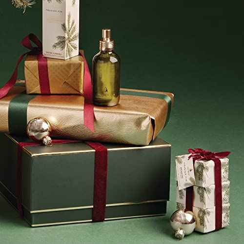 Thymes Bar Soap Trio Gift Set - Frasier Fir - Natural Hand Soaps - Contains Three - Cruelty-Free and Vegan - Pine Tree Scented Hand and Body Soap - 5.5 Oz Bars