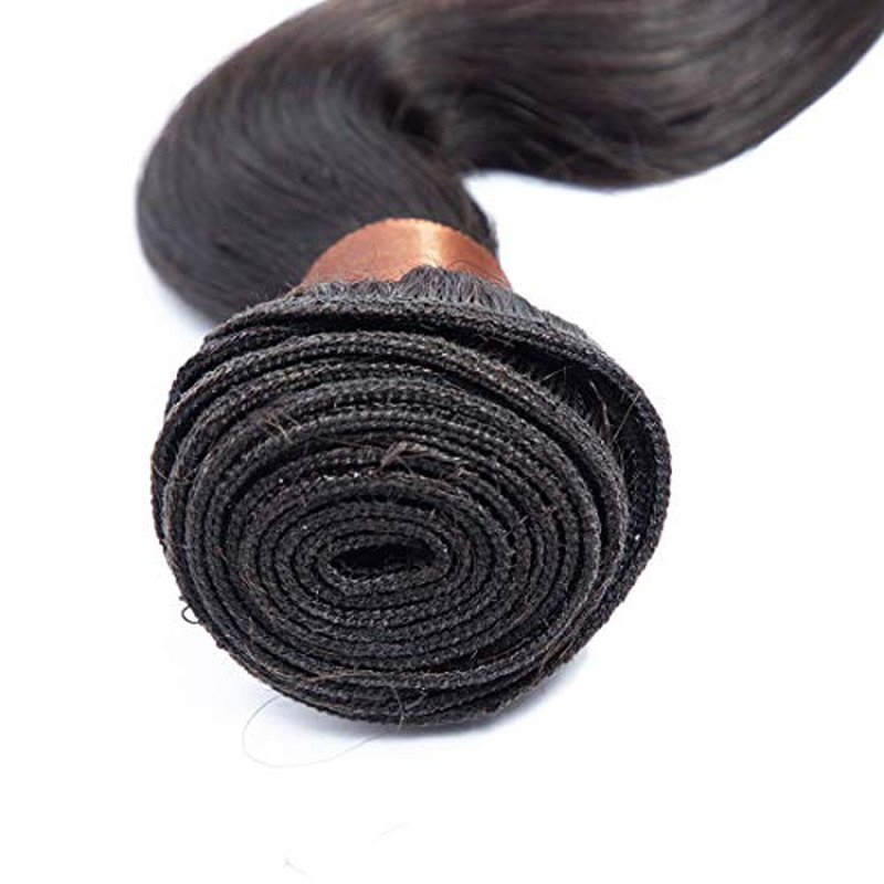 Body Wave Bundles Human Hair 12 14 16Inch Brazilian Virgin 100% Unprocessed Body Wave Weave Bundles Human Hair 3 Bundles Deals Natural Black Color