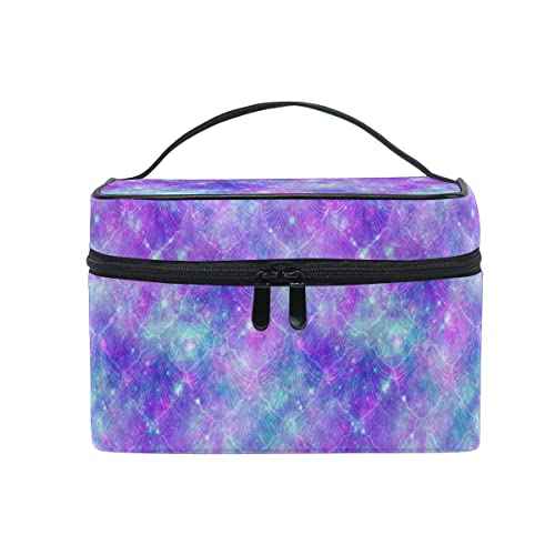 Makeup Bag, Mermaid Fantasy Space Travel Makeup Organizer Bag Cosmetic Cases Toiletry Bags for Girl Women Ladies