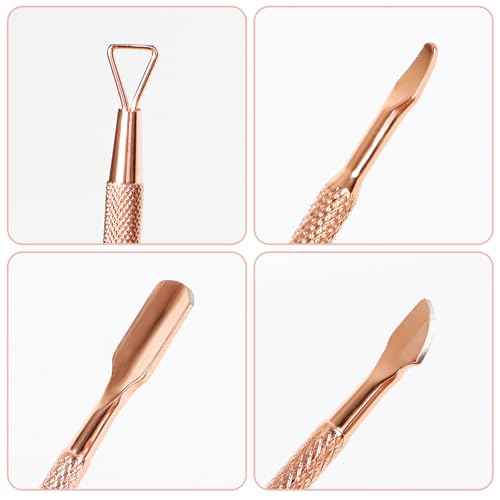 Nail Cuticle Pusher - Stainless Triangle Gel Nail Polish Remover Cuticle Peeler Scraper Remover Tool for Fingernails and Toenails