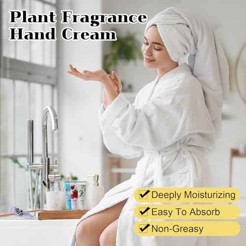 40Pack Hand Cream,Mini Hand Lotion for Dry Cracked Hands,Hand Cream Gift Set for Women,Moisturizing Hand Care Cream Stocking Stuffers Gift Set,Natural Plant Fragrance Hand Cream Travel Size