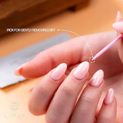 LINNEA Under Nail Cleaning Swab & Picks, 2-in-1 Disposable Nail Cleaner, 60 Individually Wrapped, Pre-Soaked in 70% Isopropyl Alcohol, Fingernail Cleaning Tool for Hygiene & Nail Care