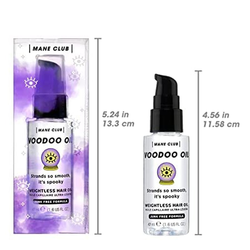 Mane Club Voodoo Oil - Weightless Hair Oil for All Hair Types | Vegan, Cruelty-Free, 1.6 Ounce