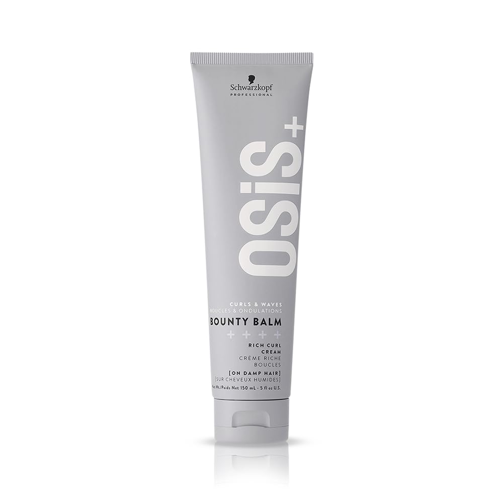 OSiS+ Bounty Balm Rich Curl Cream 5oz – Curl Enhancing, Frizz Control & Humidity Protection for Wavy, Curly, Textured Hair