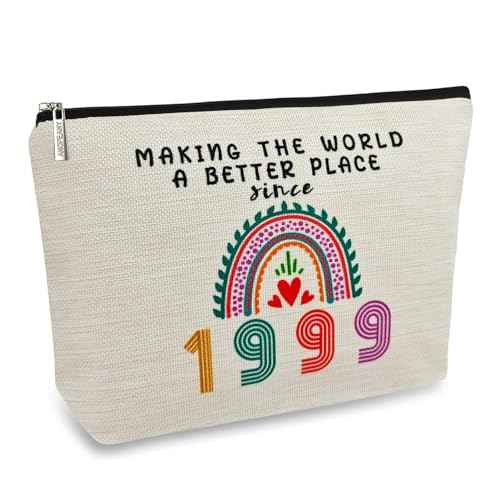 26th Birthday Gifts for Her Makeup Bags, 26th Birthday Decorations for Women, 1999 Anniversary 26 Year Old Gift Ideas for Wife, Sister, Best Friend Female, Mothers Day, Christmas Cosmetic Travel Bag