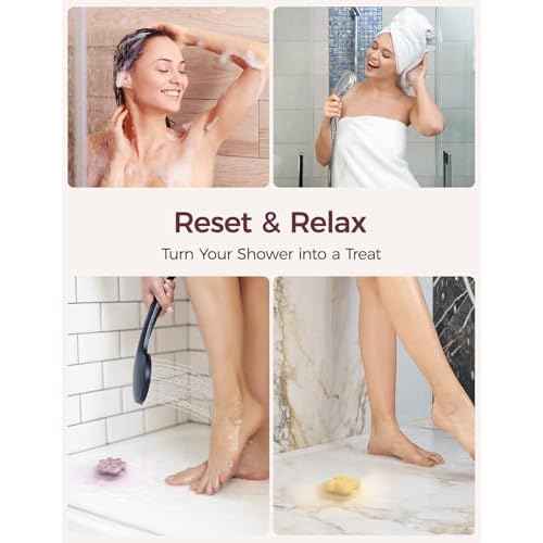 Momcozy Shower Steamers 14 Pack-7 Unique Shapes & Floral Scents, Long Lasting Fragrance, Gentle Formula, Perfect Travel & Gift Idea for Home Spa Relaxation