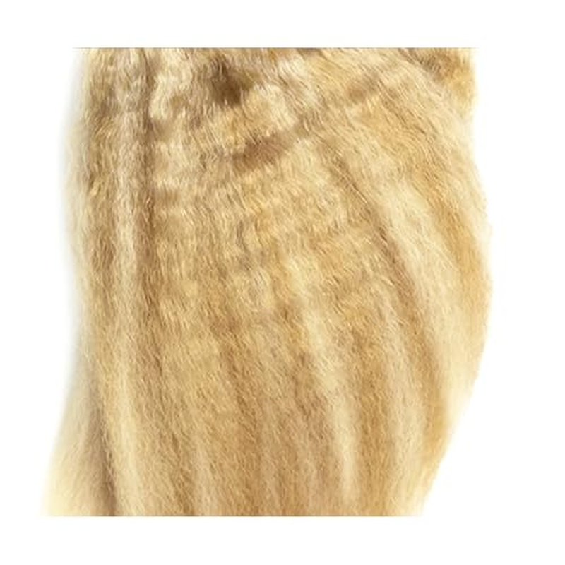 30 32 34 inch P27/613 Human Hair Bundles Blonde Kinky Straight Bundle 2 Tone #27 Mixed With #613 Yaki Straight Bundles