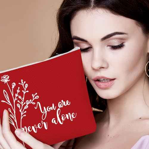 Coume 10 Pcs Boho Flower Canvas Makeup Bags Bulk, Christmas Aesthetic Inspirational Quotes Cosmetic Zipper Encouragement Travel Pouch Toiletry Bag Women Teacher Friend Birthday Gift