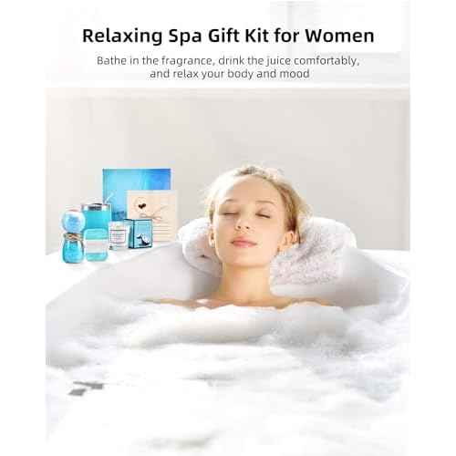Birthday & Mother's Day Gift Basket - Relaxing Spa Set for Women, Unique Self Care Gifts for Mom, Sister, Friend, Wife or Teacher