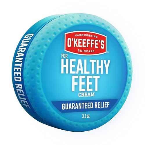 O'Keeffe's for Healthy Feet Foot Cream - 3.2 oz Jar (1 Pack) - Guaranteed Relief for Extremely Cracked, Dry Feet, Repairing Skincare, Instantly Boosts and Retains Moisture Levels
