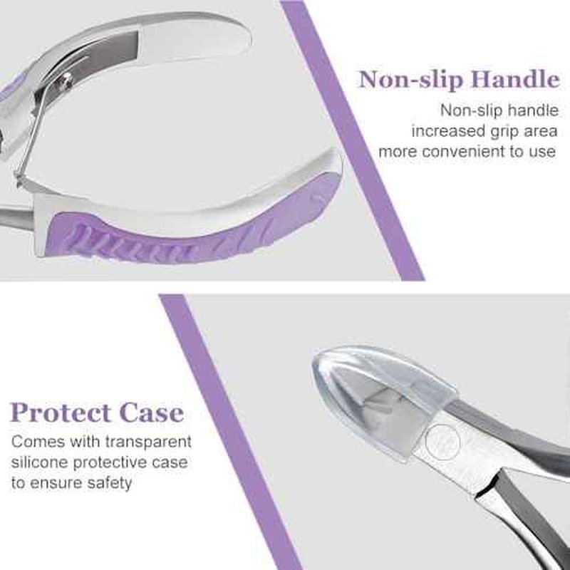 IVON Non-Slip Cuticle Trimmer, Professional Stainless Steel Cuticle Cutter