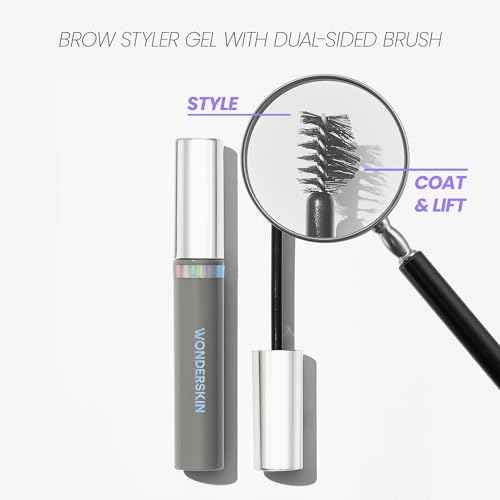 Wonderskin Wonder Blading Brow Styler Gel, Long Lasting Clear Eyebrow Gel, Lightweight and Volumizing Brow Styler