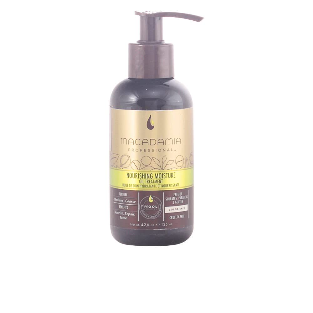 Macadamia Professional Nourishing Hair Repair Oil Treatment – Hair Care Products Sulfate & Paraben Free Natural Organic Cruelty-Free Vegan, Clear, 4.2 oz