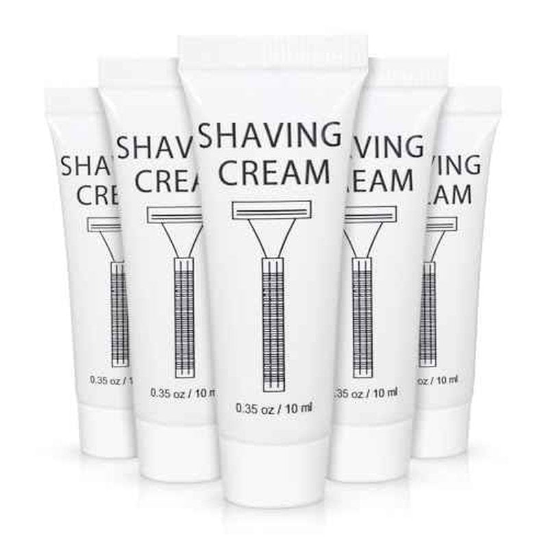 Pack of 200 Disposable Shaving Cream Bulk, Individually Wrapped, 10g/0.35 oz, Travel Size Hotel Toiletries Amenities
