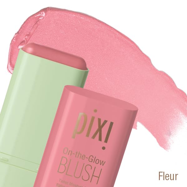 Pixi Beauty Radiance Ready On-the-Glow Trio - Hydrating Tinted Moisture Stick Blush, Bronzer & Highlighter Set | Travel Size, Vegan