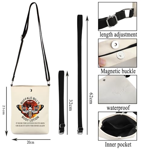 G2TUP Movie Inspired Gift H L Fan Makeup Bag Film Cosmetic Bag Horror Movie Lover Gifts Zipper Travel Bag