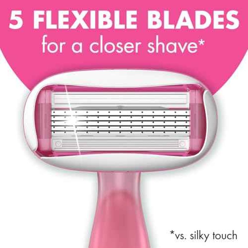 BIC Soleil 5 Escape Women's Disposable 5 Blade Razors, Vanilla and Berry Scented Handles, Comfort Shield, 2-Pack